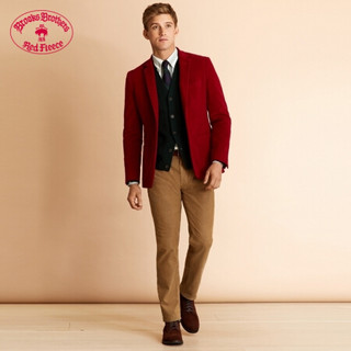 Brooks Brothers/布克兄弟男士埃及棉混纺单西装夹克外套 6003-红色 44RG