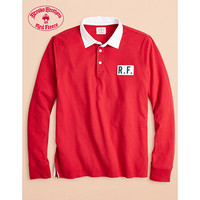 Brooks Brothers/布克兄弟男士长袖针织Polo衫 6003-红色 XL
