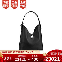 孔雀翎路易威登LV女包LOCKME HOBO 手袋柔软小牛皮 黑色