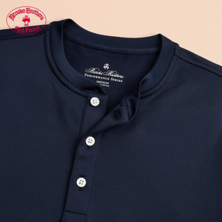 Brooks Brothers/布克兄弟男士长袖针织亨利领套头衫 4004-藏青色 S