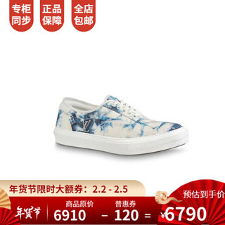 路易威登LV男鞋系带鞋TROCADÉRO Monogram Denim Tie & Dye扎染牛仔布 7.5