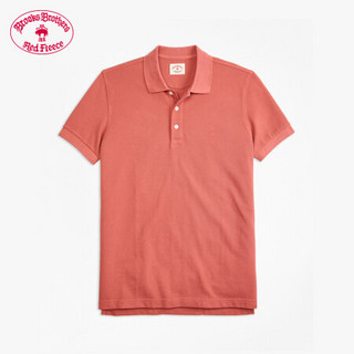 Brooks Brothers/布克兄弟男士修身纯棉质短袖Polo衫 B655-浅粉红 S
