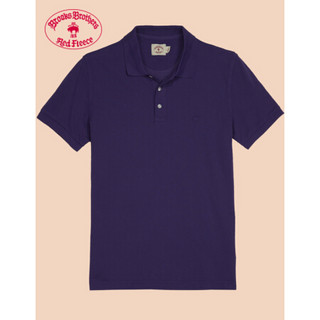 Brooks Brothers/布克兄弟男士红羊系列纯色logo款修身短袖Polo衫 5003-紫色 XS