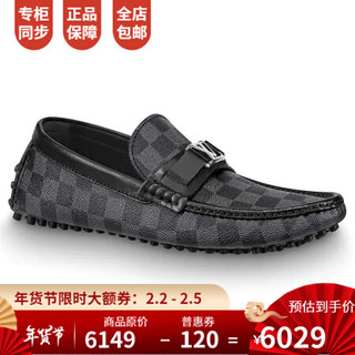 孔雀翎路易威登LV男鞋便鞋经典设计标志性帆布材质质感轻盈银色金属首字母配饰  1A4OIF  6.5