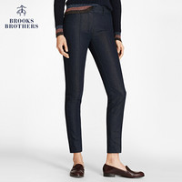 Brooks Brothers/布克兄弟女士棉质混纺微弹纯色紧身裤修身休闲 4004-藏青色 6