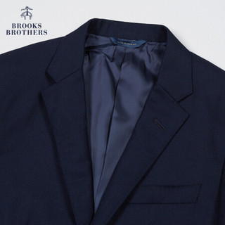 Brooks Brothers/布克兄弟男士20秋新绵羊毛席纹呢两粒扣西装外套 4004-藏青色 42RG