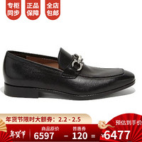 Ferragamo菲拉格慕男鞋乐福鞋小牛皮材质柔软舒适双Gancini装饰02B151 6948 39.5