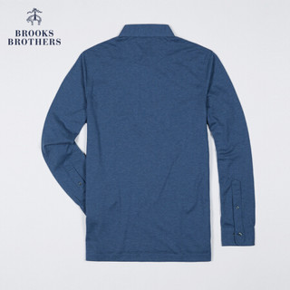 Brooks Brothers/布克兄弟男士20秋新品Supima棉长袖针织Polo衫 4003-蓝色 XXL