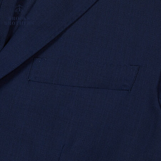 Brooks Brothers/布克兄弟男士新品绵羊毛修身单西外套商务休闲 4004-藏青色 44RG