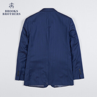 Brooks Brothers/布克兄弟男士21新品绵羊毛两粒扣单西西装外套 4004-藏青色 38RG