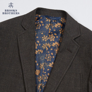 Brooks Brothers/布克兄弟男士21新品羊毛混纺两粒扣西装外套单西 2003-棕色 38SH