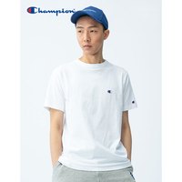  ChampionBASIC情侣款小C刺绣休闲T恤短袖T恤男女 白色 S