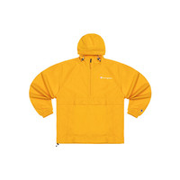 Champion 冠军2021春季新款男式小Logo半开襟连帽夹克外套 黄色 L