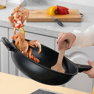 ASD 爱仕达 麦饭石色系列 CL32S1WG 炒锅(32cm、不粘、铝合金）