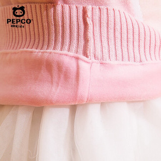 小猪班纳宝宝毛衣女童套头加绒针织衫婴儿卡通线衣2020冬季棉 经典红 120cm