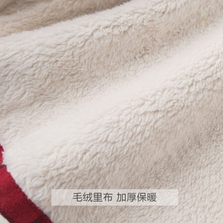 davebella戴维贝拉秋冬季新款男女童儿童保暖衬衫 宝宝加绒格子衬衫 蓝色格 100cm(4Y(建议身高90-100cm))
