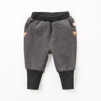 davebella戴维贝拉冬装男女童保暖哈伦小脚裤 宝宝束脚裤 黑格 110cm(5Y（建议身高100-110cm）)