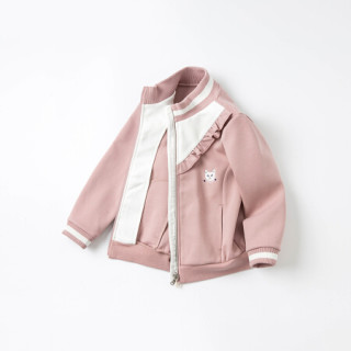 davebella戴维贝拉童装大童女装洋气中大童外衣儿童外套女童春装2021