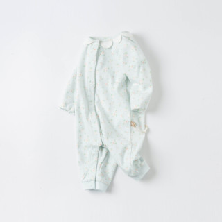davebella戴维贝拉童装洋气婴儿衣服新生儿连体衣2021新款春装初生儿服装宝宝爬爬服 花朵印花 73cm（建议身高66-73cm）