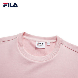 FILA 斐乐官方情侣卫衣2020秋季新款时尚运动针织中性卫衣男女 热粉色-PK 165/88A/S