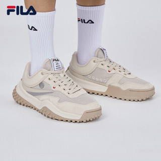 FILA x MIHARA 斐乐 FM1蔡徐坤同款 波点鞋 2020秋季新款休闲鞋运动鞋潮鞋 沙壳色A-SS 40.5