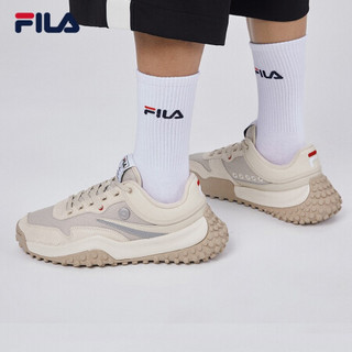 FILA x MIHARA 斐乐 FM1蔡徐坤同款 波点鞋 2020秋季新款休闲鞋运动鞋潮鞋 沙壳色A-SS 40