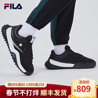 FILA x MIHARA 斐乐 FM1蔡徐坤同款 波点鞋 2020秋季新款休闲鞋运动鞋潮鞋 黑A-BK 42