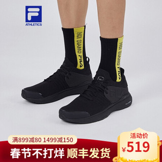 FILA ATHLETICS 斐乐 MIND 3 男健身2020秋季新款训练鞋柔软透气运动鞋 黑-BK 39