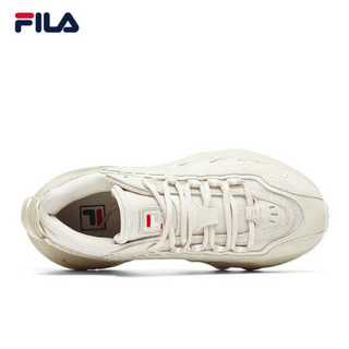 FILA 斐乐官方 ADE 2020秋新款复古老爹鞋男 休闲运动鞋潮男鞋 米色-SW-F12M011102G 40