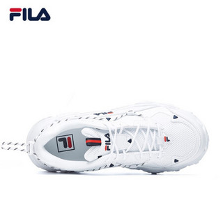 FILA 斐乐官方 FLUID猫爪老爹鞋女 2020秋季新款休闲复古运动鞋女鞋 斐乐白A-WT 38.5