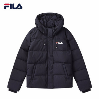 FILA 斐乐官方 女士羽绒服 2020年冬季新款时尚休闲宽松运动外套 传奇蓝-NV 180/96A/XXL