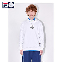 FILA FUSION 斐乐连帽卫衣男子2020冬季新款潮流卫衣 标准白-WT 170/92A/M