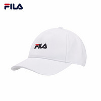 FILA 斐乐男子棒球帽 2020秋季新款时尚休闲LOGO运动棒球帽 标准白--WT XS