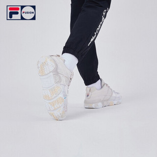 FILA FUSION 斐乐BarricadeLow 篮球鞋女2020新款复古运动鞋低帮 白沙/斐乐白-WW 40