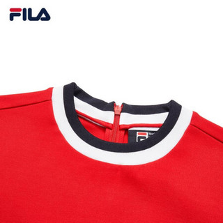 FILA 斐乐官方 女子连衣裙 2020冬季新款修身时尚休闲连衣裙女 传奇红-RD 170/88A/L