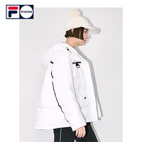 FILA FUSION x WM 斐乐白山联名女士羽绒服2020年冬新款潮流运动 标准白-WT（宽松版型，建议拍小一码） 180/96A/XXL