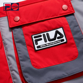 FILA FUSION x WM白山联名 斐乐男士羽绒服2020冬新款保暖外套 传奇红-RD（宽松版型，建议拍小一码） 180/100A/XL