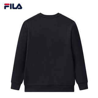 FILA 斐乐官方套头卫衣男子2020冬季新款休闲时尚运动套头衫宽松 传奇蓝-NV 165/88A/S