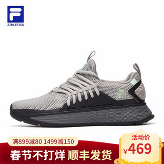 FILA ATHLETICS 斐乐官方 男子训练鞋 2020新款潮流复古综训鞋男鞋 碳灰色-JS 44.5