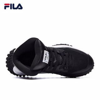 FILA x MIHARA 斐乐 老爹鞋2020秋冬新款高帮时尚运动男鞋豆豆鞋 黑-BK 39