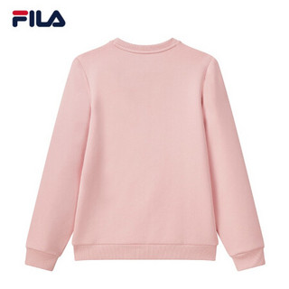 FILA 斐乐女装WHITE LINE系列官方女士套头卫衣2021年春季新款图案弹力运动上衣商场同款 香阑粉-PK 175/92A/XL