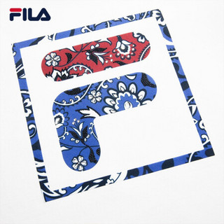 FILA 斐乐女装WHITE LINE系列官方女士套头卫衣2021年春季新款图案弹力运动上衣商场同款 标准白-WT 180/96A/XXL