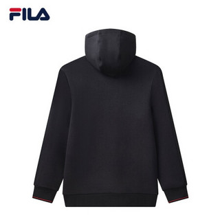 FILA 斐乐官方 女子套头卫衣 2020冬季新款时尚休闲气质卫衣女 正黑色-BK 190/108A/XXXL