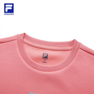 FILA ATHLETICS 斐乐女子套头卫衣 2020冬季新款健身运动卫衣女 茶玫色-PC 175/92A/XL