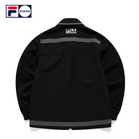 FILA FUSION 斐乐男士梭织外套2020秋冬新款休闲ins潮 深黑-BK 190/108A/XXXL