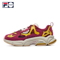 FILA FUSION RJV跑步鞋2021春季新款女ins潮运动鞋 博若莱红-BJ 36.5