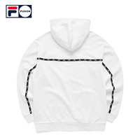 FILA FUSION斐乐连帽卫衣男子2020冬季新款休闲套头衫宽松版型 标准白-WT（宽松版型，建议拍小一码） 180/100A/XL