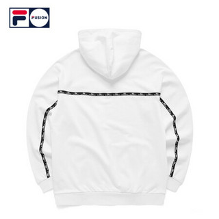 FILA FUSION斐乐连帽卫衣男子2020冬季新款休闲套头衫宽松版型 标准白-WT（宽松版型，建议拍小一码） 190/108A/XXXL