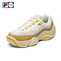 2-FILA FUSION  斐乐复古篮球鞋 2020秋冬新款运动鞋女球鞋HANDLE 斐乐白/阳光黄-WY 37.5