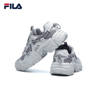 FILA 斐乐官方 FLUID猫爪鞋 老爹鞋男 2020秋季新款休闲鞋复古运动鞋男鞋 合金灰/南极灰-AA 40.5